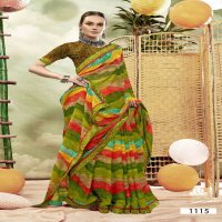 Vallabhi Nitanjali Wholesale Georgette Fabrics Abstract Print Sarees