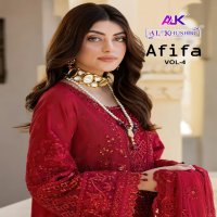 afifa vol 4 by al khushbu georgette fashionable pakistani dress material