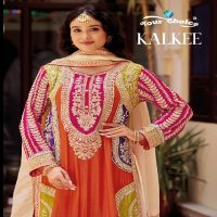 Your Choice Kalkee Wholesale Heavy Chinon Party Wear Salwar Suits