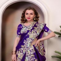 BT-1260 Wholesale Pure Soft Jimmy Choo Fabrics Designer Sarees