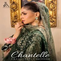 ZA Clothes Chantelle Embroidered Semi Stitched Pakistani Suits