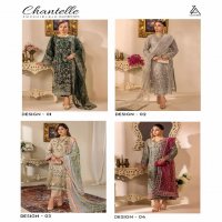 ZA Clothes Chantelle Embroidered Semi Stitched Pakistani Suits