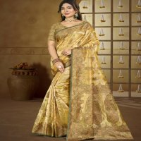 bunawat Cindrella Vol-5 wedding festival wear silk fabric saree collection