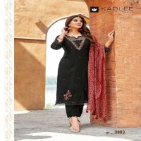 kadlee launch sahiyar readymade viscose weaving pattern 3pcs dress