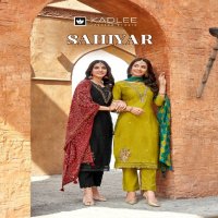 kadlee launch sahiyar readymade viscose weaving pattern 3pcs dress