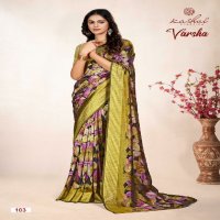 Kashvi Varsha Vol-1 Wholesale Black Vichitra Dobby Border Ethnic Sarees