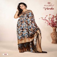 Kashvi Varsha Vol-1 Wholesale Black Vichitra Dobby Border Ethnic Sarees