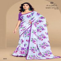 Kashvi White Special Vol-6 Wholesale Dull Moss Fabrics Ethnic Sarees