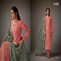 Omtex Shazia Wholesale Muslin Jacquard With Handwork Salwar Suits