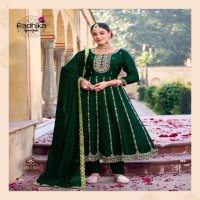 Radhika Chahat Vol-1 Wholesale Vichitra Silk Top With Pant And Dupatta