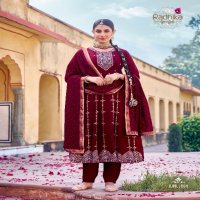 Radhika Chahat Vol-1 Wholesale Vichitra Silk Top With Pant And Dupatta