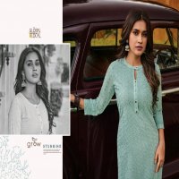 Global Local Grow Wholesale Rayon Chikan Kari Long Kurtis