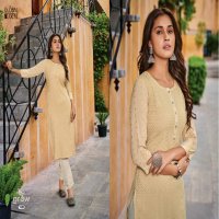 Global Local Grow Wholesale Rayon Chikan Kari Long Kurtis