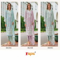 Fepic Crafted Needle CN-218 Wholesale Readymade Indian Pakistani Suits
