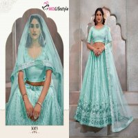 MD Lifestyle Hirwa Vol-1 Wholesale Exclusive Embroidered Semi Stitched Net Lehenga Choli Collection