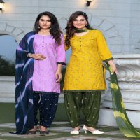 jannat Patiyala Vol-3 by master readymade rayon casual patiyala salwar kameez supplier