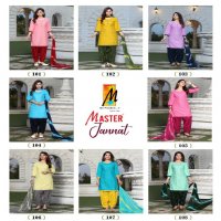 jannat Patiyala Vol-3 by master readymade rayon casual patiyala salwar kameez supplier