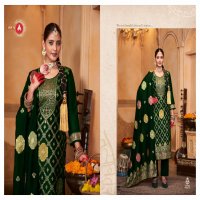 Triple AAA Forum Wholesale Viscose Russian Jacquard With Jarkan Work Dress Material