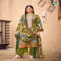 Vandana Shahzadi Vol-3 Wholesale Designer Neck Embroidery Dress Material