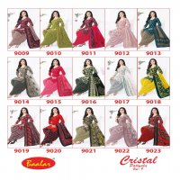 Baalar Cristal Patiyala Vol-9 Wholesale Pure Cotton Printed Dress Material