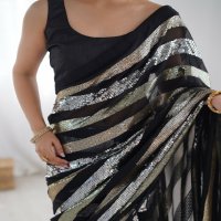 Fashion Berry Ravina Wholesale Georgette With Banglory Blouse Sarees