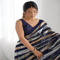 Fashion Berry Ravina Wholesale Georgette With Banglory Blouse Sarees