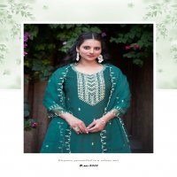 Mystic 9 Flora Vol-2 Wholesale Viscose Vertical Straight Cut Kurtis With Pant And Dupatta