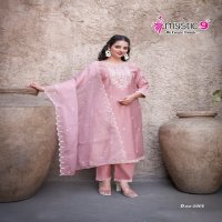 Mystic 9 Flora Vol-2 Wholesale Viscose Vertical Straight Cut Kurtis With Pant And Dupatta