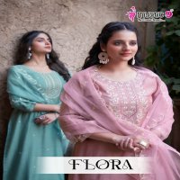 Mystic 9 Flora Vol-2 Wholesale Viscose Vertical Straight Cut Kurtis With Pant And Dupatta