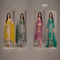 Omtex Dania Wholesale Nida Silk With Embroidery Salwar Suits