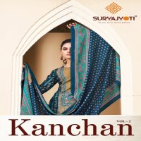 Suryajyoti Kanchan Vol-2 Wholesale Pure Modal With Hand Work Dress Material