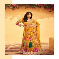 sayuri designer rani chinon silk full stitch party wear aliya cut stylish suits for women