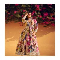 sayuri designer rani chinon silk full stitch party wear aliya cut stylish suits for women