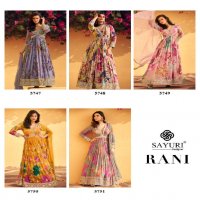 sayuri designer rani chinon silk full stitch party wear aliya cut stylish suits for women