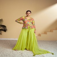 gulkayra designer zulfa readymade chinon traditional plazzo dress perfect for festivals