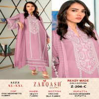Zarqash Z-206 Wholesale Readymade Indian Pakistani Concept Suits