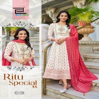 ritu special vol 1 Nx by blue hills rayon anarkali readymade gown with dupatta