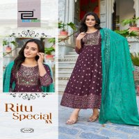 ritu special vol 1 Nx by blue hills rayon anarkali readymade gown with dupatta