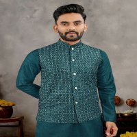 Banwery Manyavar Vol-3 Wholesale Mens Wear Kurta With Pajama And Koti