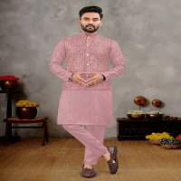 Banwery Manyavar Vol-3 Wholesale Mens Wear Kurta With Pajama And Koti