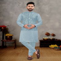 Banwery Manyavar Vol-3 Wholesale Mens Wear Kurta With Pajama And Koti