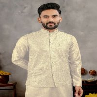 Banwery Manyavar Vol-3 Wholesale Mens Wear Kurta With Pajama And Koti