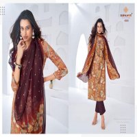 suryajyoti naishaa vol 45 jam satin print daily wear 3pcs dress online