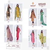 suryajyoti naishaa vol 45 jam satin print daily wear 3pcs dress online