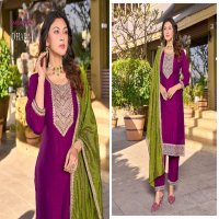 dhara by aanchi vichitra silk readymade classic 3pcs dress for womens