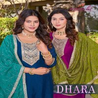 dhara by aanchi vichitra silk readymade classic 3pcs dress for womens
