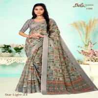 Bela Star Light Vol-23 Wholesale Linen Digital Print Sarees