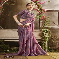 Vallabhi Kizza Vol-11 Wholesale Shimmer Georgette Indian Sarees