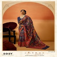 SOSY Chinar Pashmina Vol-1 Wholesale Modal Kashmiri Handloom Weaving Silk Sarees