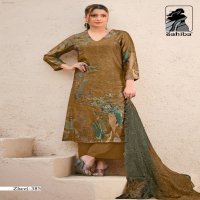 Sahiba Zheel Wholesale Pure Russian Silk With Hand Work Salwar Suits
